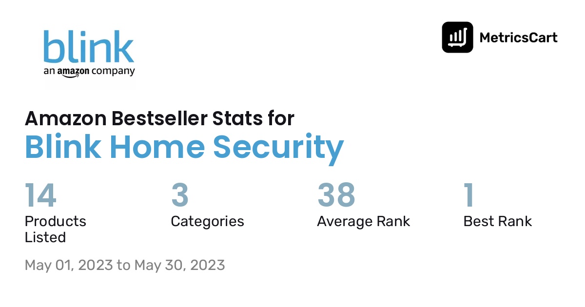 Bestselling Blink Home Security products on Amazon.com in May 2023