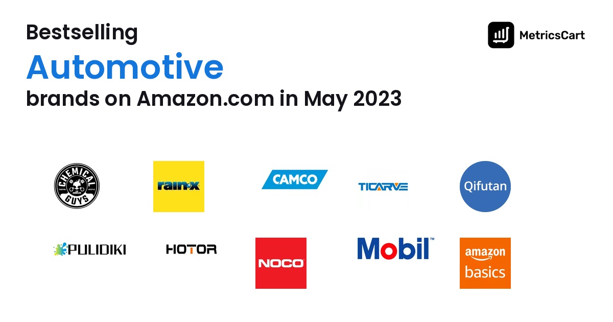 Bestselling Automotive Brands on Amazon.com in May 2023