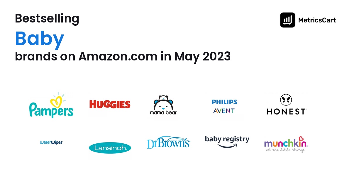 Bestselling Baby Brands on Amazon.com in May 2023