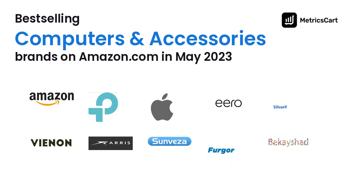 Bestselling Computers & Accessories Brands on Amazon.com in May 2023