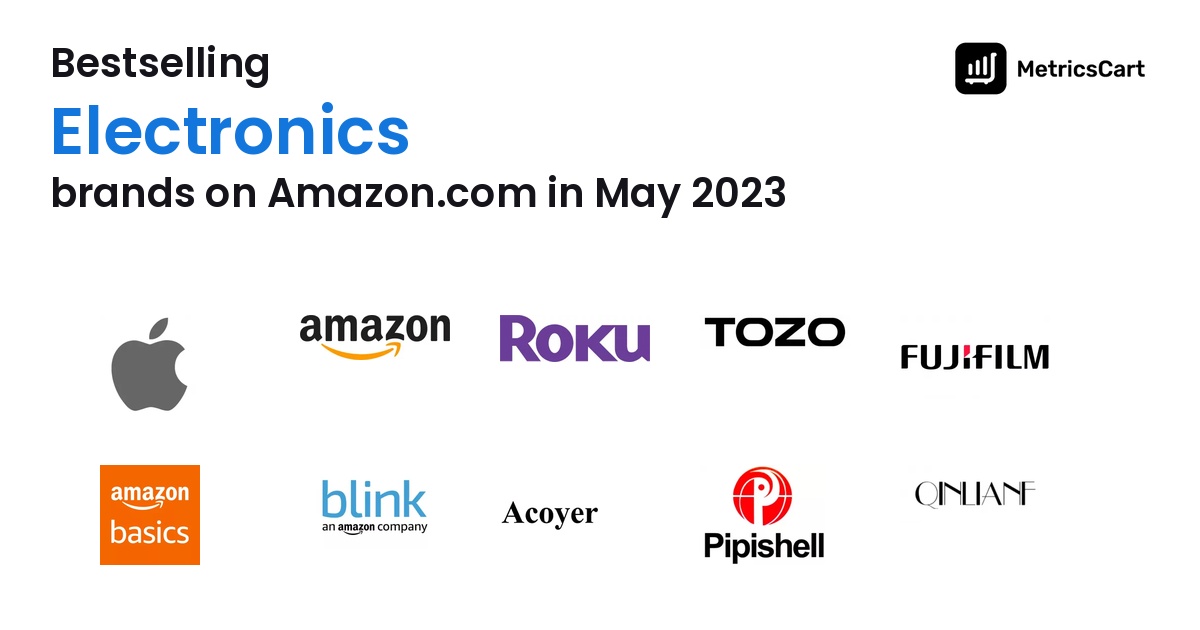 Bestselling Electronics Brands on Amazon.com in May 2023