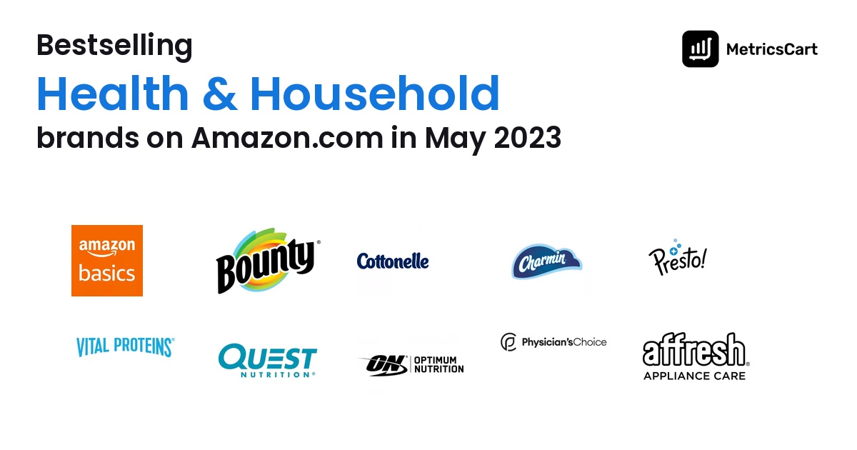Bestselling Health & Household Brands on Amazon.com in May 2023