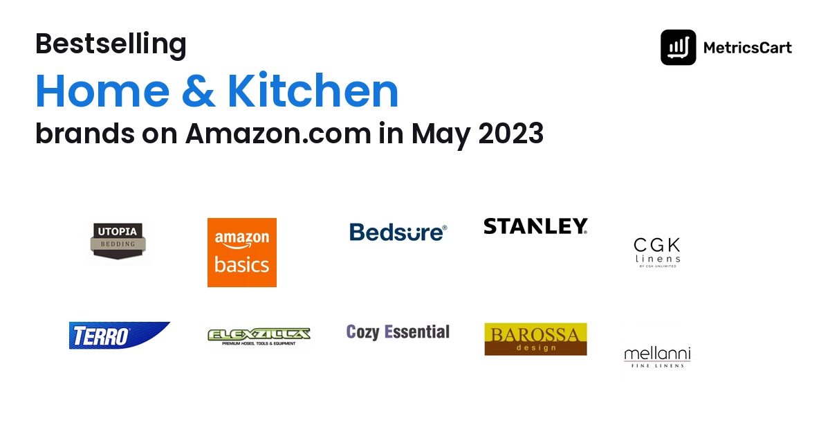 Bestselling Home & Kitchen Brands on Amazon.com in May 2023
