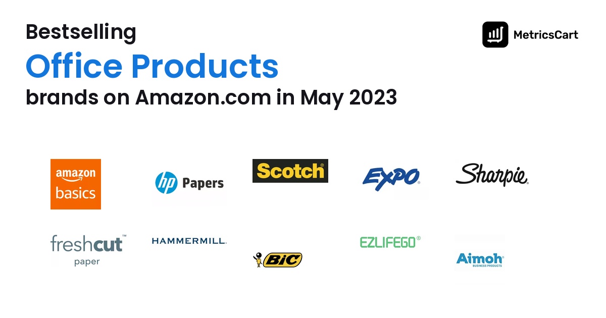 Bestselling Office Products Brands on Amazon.com in May 2023