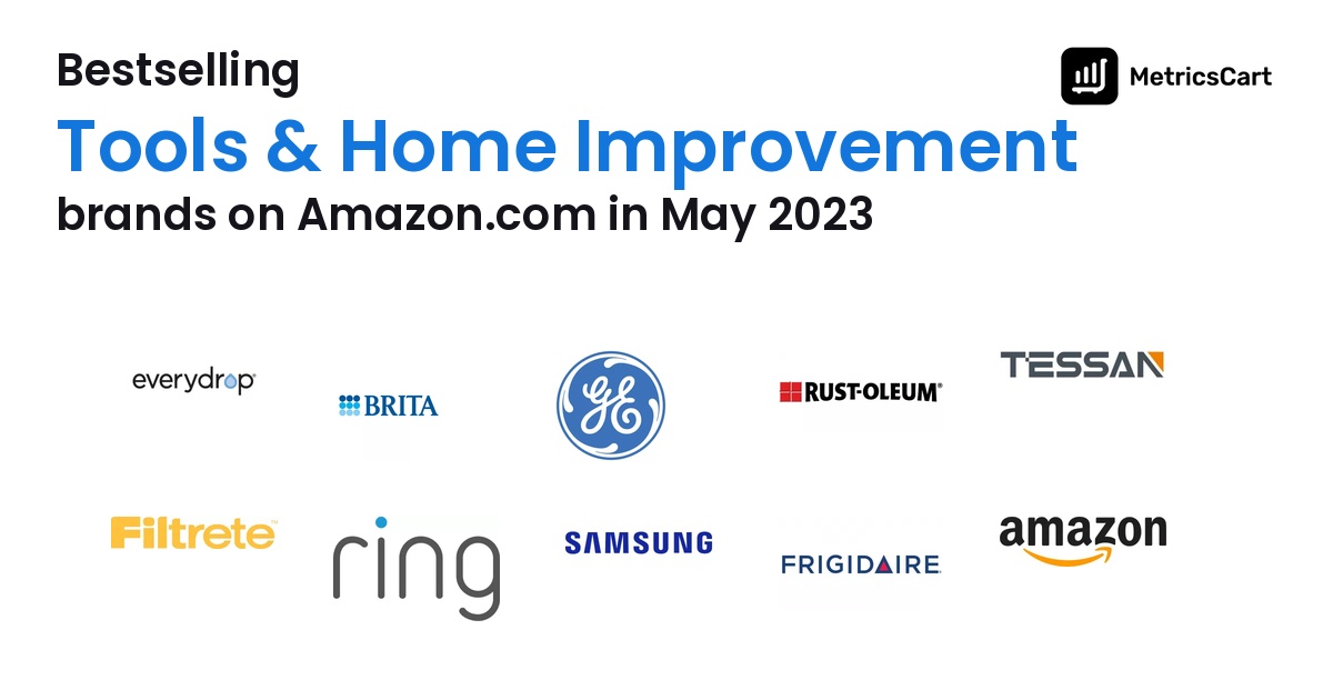 Bestselling Tools & Home Improvement Brands on Amazon.com in May 2023