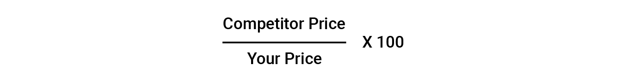 Formula for price index calculation