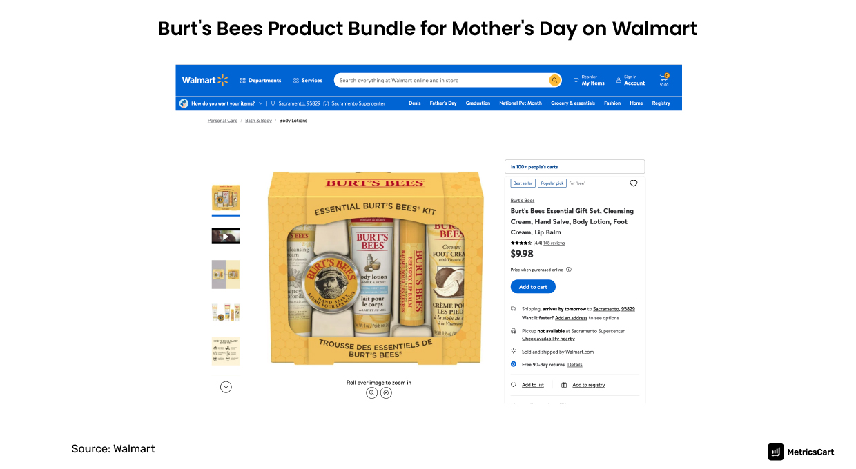 burt's bees product bundle for mothers day