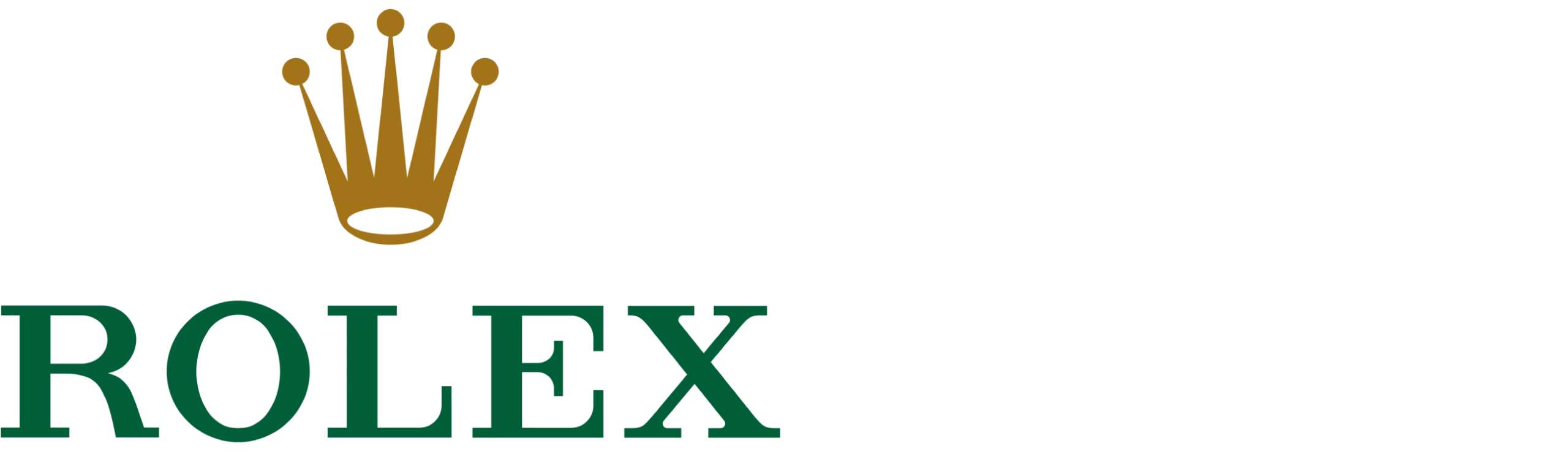 A logo of the Rolex brand