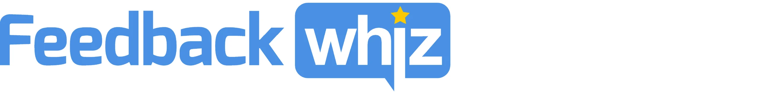 A logo of feedback whiz