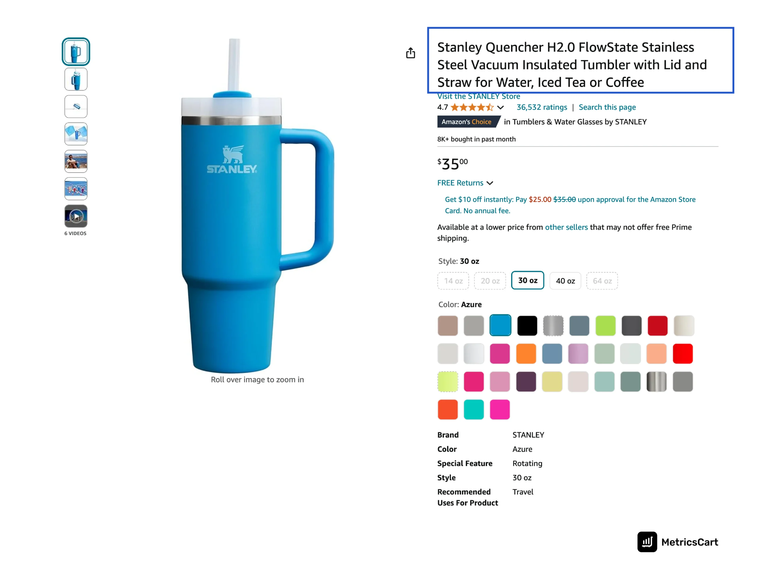 An Amazon product image highlighting the title with the right information