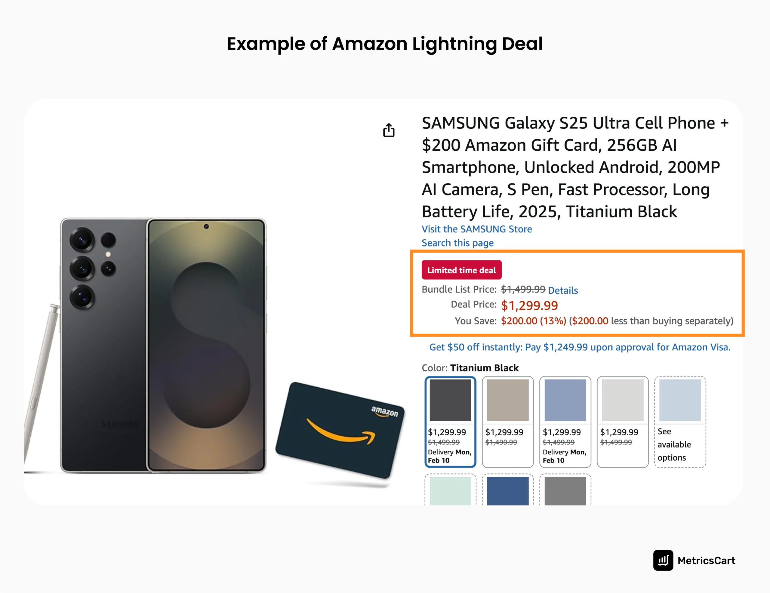  An image showing the Amazon Lightning Deal of a product.