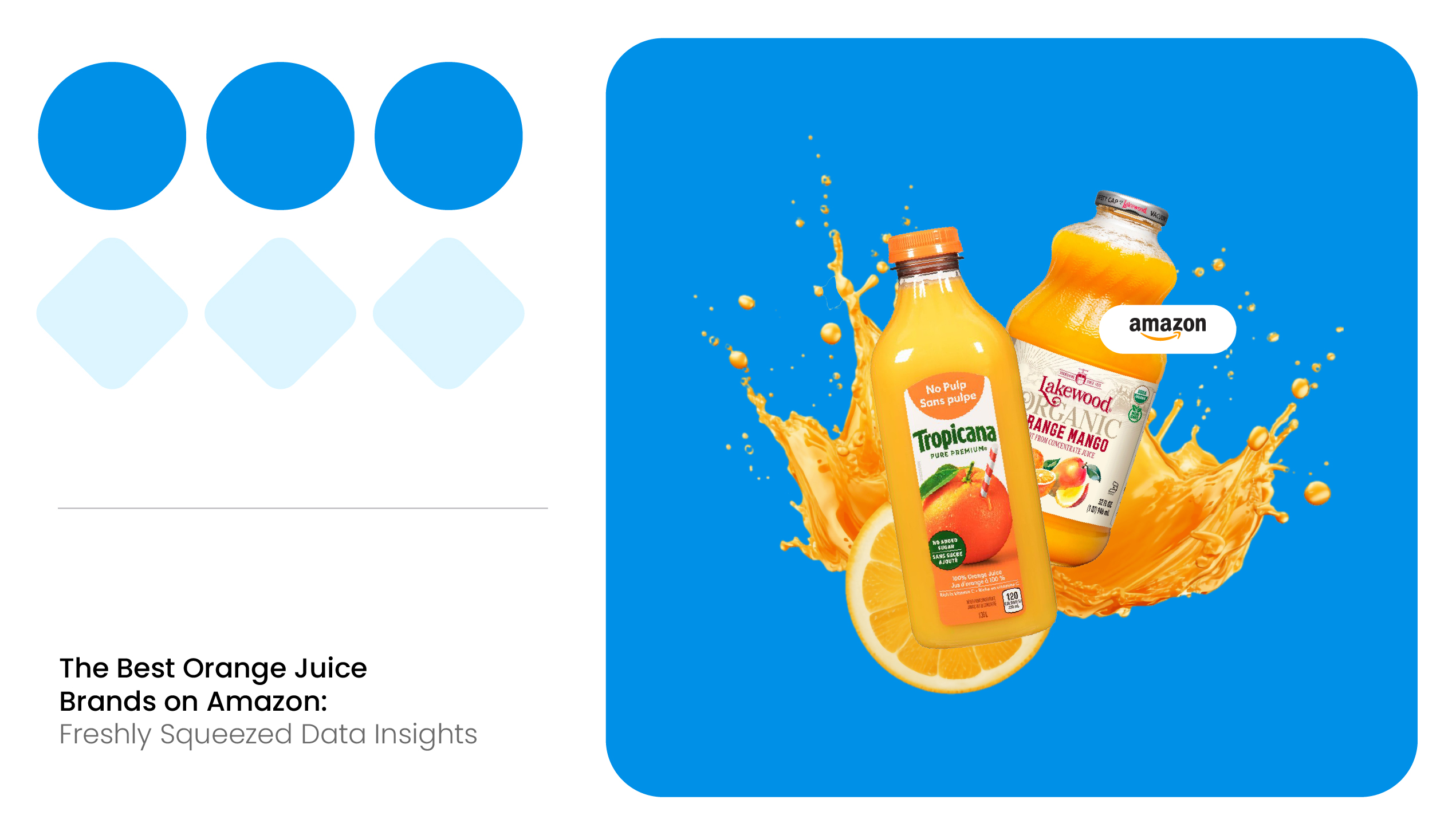 Orange juice category on Amazon