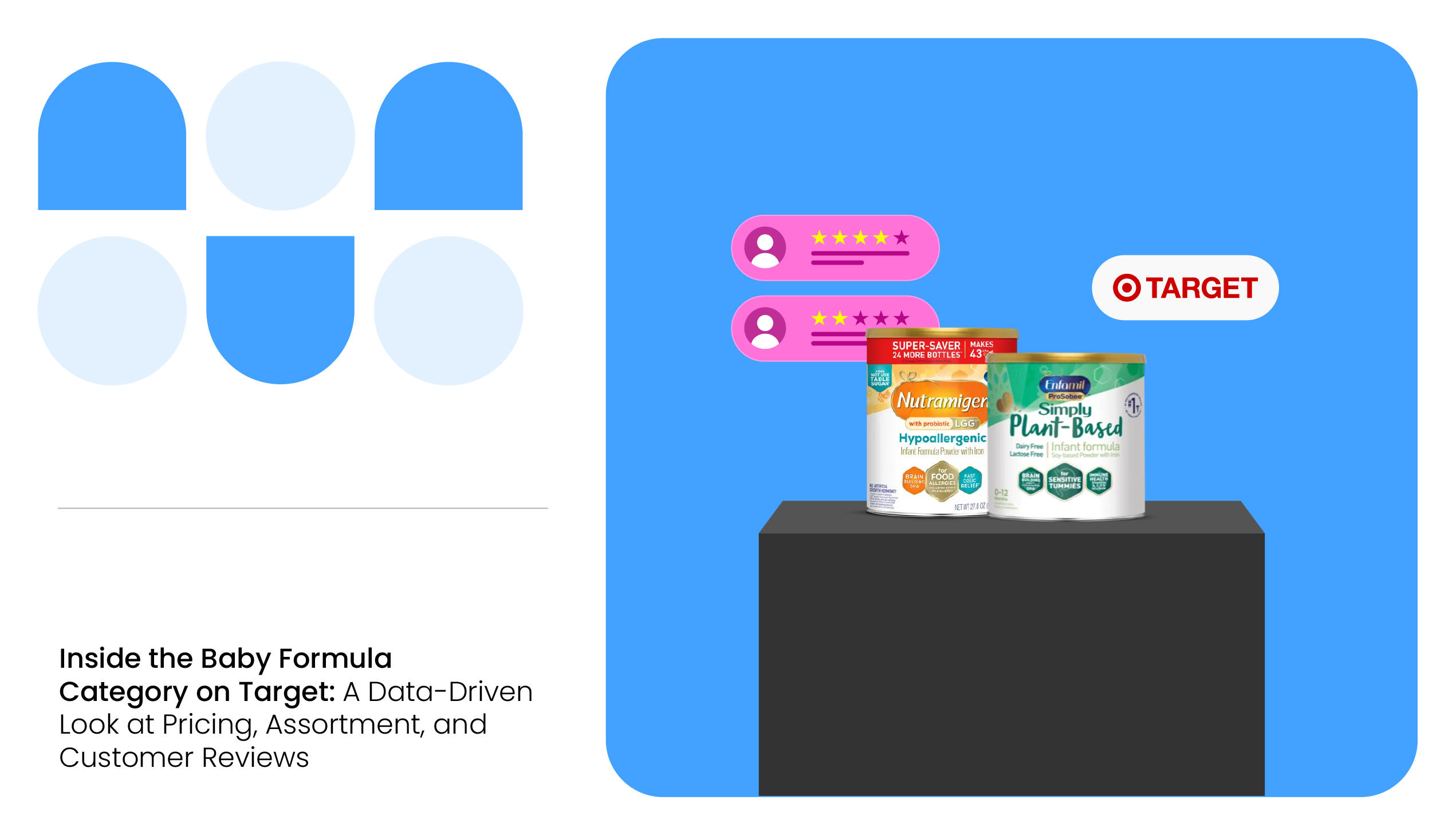 Data-driven insights into the baby formula category on target, pricing, assortment, and customer reviews