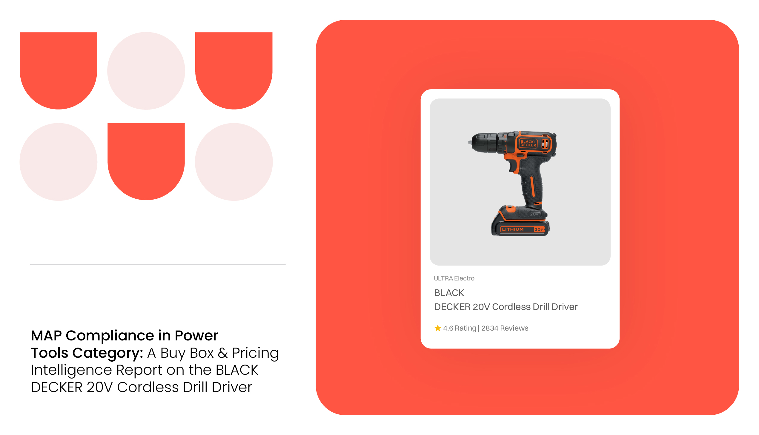 Price erosion of BLACK+ DECKER drill driver