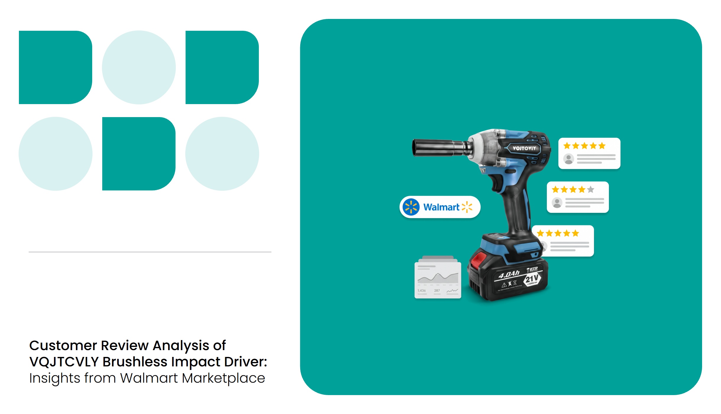 Customer Review Analysis of VQJTCVLY Brushless Impact Driver: Insights from Walmart Marketplace